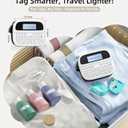 Label Maker Machine with-Tape, Rechargeable Label Maker Waterproof-Labels, Backlit Bluetooth Labeler, M950 12mm Portable Labeling Maker for Home Organization Office School Teacher Supplies