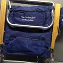 Tommy Bahama 5-Position Classic Lay Flat Folding Backpack Beach Chair, Polyester, Navy, 23" X 25.25" X 31.5"