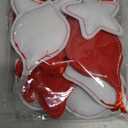 12 Pcs Christmas Felt Ornaments for Tree Decoration Snowflake 3D Hanging Decoration Jingle Bell Heart Classic Red White Hanging Felt Craft Decor for Christmas Winter Party Favors Gifts