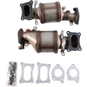 Exhaust Manifold Catalytic Converter Front for 2009 2010 2011 2012 2013 2014 2015 Honda Pilot 3.5L Left & Right
