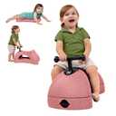 Nuby Boogie Buggy 3-in-1 Scooter for Kids - Walker, Scooter & Caster Board - Indoor & Outdoor Ride-On Toy for Ages 12+ Months - Pink