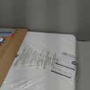 Folding Table 4 Foot Portable Heavy Duty Plastic Fold-in-Half Utility Table Small Indoor Outdoor Adjustable Height Folding with Carrying Handle, Camping and Party,White | Portable, Heavy Duty, Fold-in-Half, Indoor Outdoor, Adjustable Height, Folding