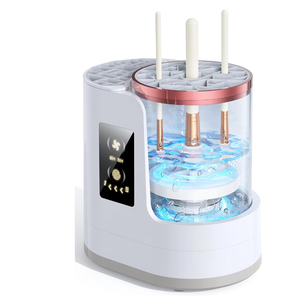 3 in 1 Electric Makeup Brush Cleaner and Dryer, Automatic USB Cosmetic Brush Cleaning Machine with Holder for Deep Cleaning Makeup Brushes, Portable Beauty Essential for Travel Daily Use
