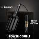 GHD Wave Triple Barrel Hair Waver, Black, Professional Ceramic Styling Tool for Beach Waves, 1.3 Inch Barrels, 365°F Temperature Control