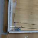 Clear Acrylic File Box Organizer, Bamboo Hanging Folder Storage Boxes, Filing Crate Bin Holder with Handle for Home Office Desk, Letter Size