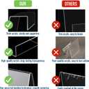 Clear Acrylic Book Stand with Ledge - Display Easel for Books, Pictures, Albums, Comic Books, CDs, Artworks, Tablets or Other Items (Large)