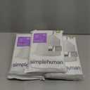 simplehuman Code G 100 Count, Dispenser Pack Custom Fit Liners, Drawstring Trash Bags, 30 Liter / 8 Gallon, White