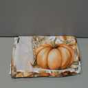 Horaldaily Fall Tablecloth 5270 Inch Rectangular, Orange Grey Pumpkin Autumn Harvest Flower Washable Seasonal Table Cover for Party Picnic Dinner Decor (White)