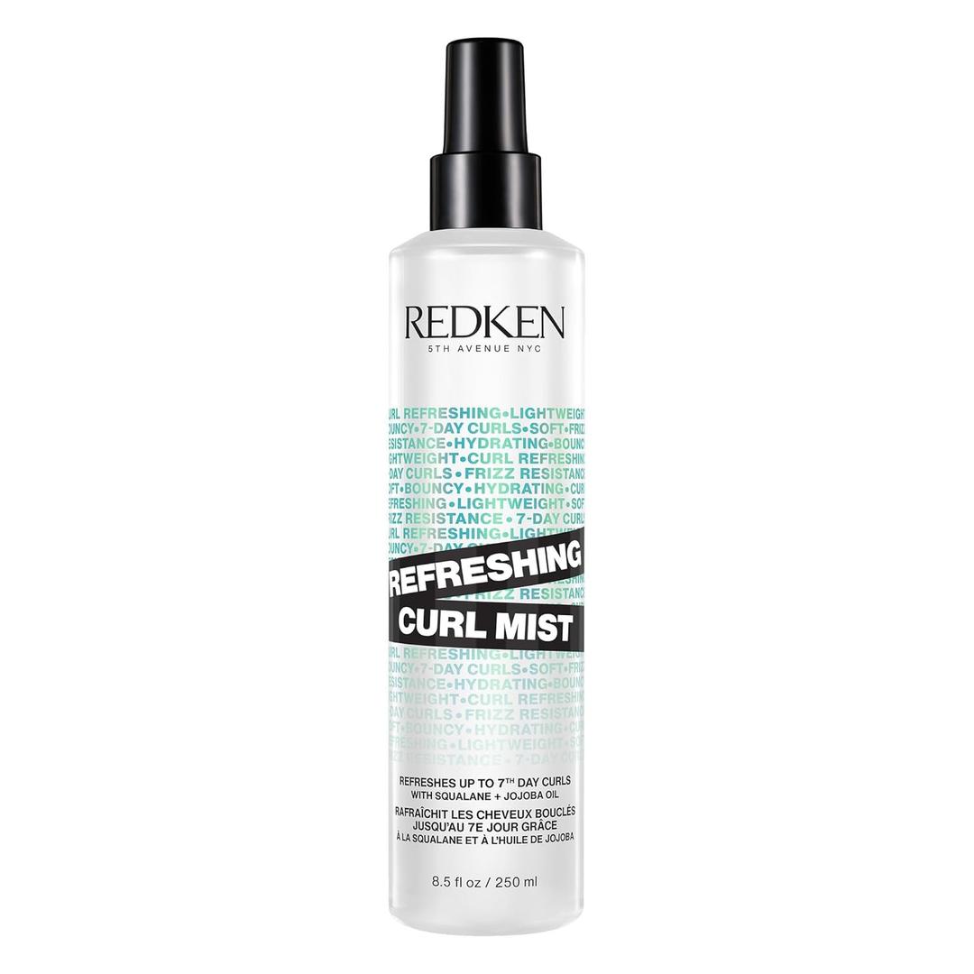 Redken Curl Refreshing Spray For Curly and Coily Hair - Hydrates & Defines up to 7th-Day Curls, Silicone-Free
