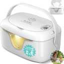 IGERI Portable Wipe Warmer and Wet Diaper Wipes Dispenser Cordless Battery Operated Travel Wetwipe Warmers Rechargeable with Nightlight Temperature Control