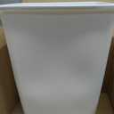 Rubbermaid Small Kitchen Bathroom Trash Can, 9 Gallons, White, Waste Basket for Under Counter/Kitchen/Office/Bedroom/Bathroom