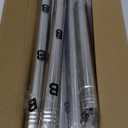 Silver Long Curtain Rod Tension Shower Curtain Rods 30 to 120 inch Adjustable Heavy Duty Rods for Bathroom Windows Outdoor Spliced Telescopic Design No Drill No Slip Stainless Steel