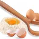 13-Inch Danish Dough Whisk - Wooden for Sourdough Bread Baking Supplies - Traditional Dutch Whisk for Pizza, Pastry, Cake Batter