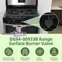 DG94-00933B Range Surface Burner Valve DG94-00933A Surface Burner Valve Rear Fits for Samsung Range/Stove/Ovens Replaceable 4011494 AP5967693 PS11720720 EAP11720720 (Gray 2PC)