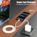 iPhone 17 16 Pro Max Charger Fast Charging, Super Fast USB C Chargers for iPhone 16 (6FT+6FT+10FT) Type C Chargers Cord with Fast Charger Block for iPhone 17/16/15 Series/iPad/ GalaxyS26/S25