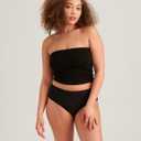 saalt Reusable Period Underwear - Comfortable, Thin, and Keeps You Dry from All Leaks (Cotton, Brief) (Medium, Volcanic Black)