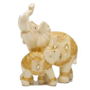 Wisifayardin Mother Son Elephant Decor - Elephant Statues and Figurines - Elephant Gifts for Women - Morden Elephant Home Decor - Bookshelf Table Living Room - 4.7" L x 6.3" H