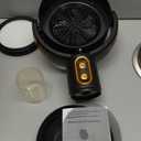 ALYBIT Puff-Hide Smokeing Fan for Smoking Indoors, Electric Black Gold Smokeaway Purifier Fan Portable Table Smoke Air PuriferFan Adjustable Angle Kitchen Mini Filter Smoke Exhaust Fan(Plug-In)