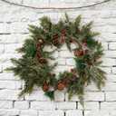 6Ft Artificial Norfolk Pine Christmas Garlands - Green Artificial Greenery for Indoor Outdoor Christmas Decorations
