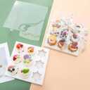 5 Pcs clear cupcake boxes with complimentary gift ribbon, 9 Count cupcake container, plastic cupcake tray, for desserts, cookies, muffins for Easter and Mother's Day. (White, 9Counts/5pcs)
