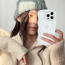 Aitipy for iPhone 13 Pro Max Case, Wavy Frame Cute Ribbon Bowknot Pattern Aesthetic Transparent Back Soft TPU Shockproof Phone Case for Women Girls, Blue