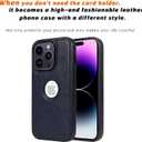 2 x for iPhone 14 Pro Case Leather, 2 in 1 Detachable,Compatible with MagSafe,with Card Holder, PU Leather Kickstand Card Slots Case 6.1" Blue