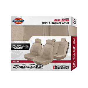 Dickies Black Seat Cover Set