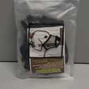 Mayerzon Dog Muzzle to Prevent Biting Scavenging Chewing, Soft Mesh Puppy Muzzles for Small Medium Sized Dogs, Breathable Reflective Adjustable Mouth Guard for Grooming Walking Training (Black, L) (Snout Cir 10.75"-12")