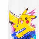Silver Buffalo Pokmon Skate Graffiti Electrifying Pikachu Water Bottle with Screw-On Lid, 28 Ounces