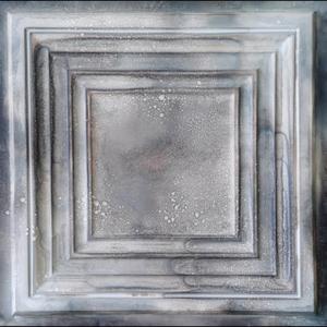 From Plain To Beautiful In Hours DCT05 Washington Square PVC 2' x 2' Lay-in or Glue-up Ceiling Tile (Covers / 40 sq.ft), Reclaimed Tin, 10 Piece