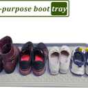 Large Multifunctional Boot Tray 2 Pack Boot Mat Washable Indoor or Outdoor Tray Mat Doormats for Shoes Boots Plants Pots Paint Tins Pet Bowls Car Storage, 30 x 15 x 1.2 Inches