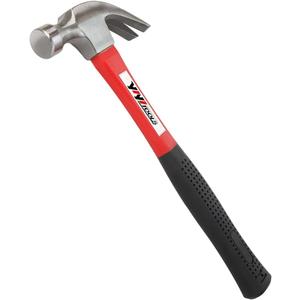 Claw Hammer With fiberglass Handle  16-oz, Red and Black (YY-1-003)
