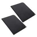 Pu Leather Menu Cover Sleeves Practical Menu Holder for Restaurants Cafes and Bars Easy to Clean Faux Leather Design Black