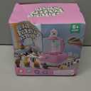 Mini Pottery Wheel for Kids - Pottery Painting Craft Kit with 2.3in Turntable, Clay, Flowers, Mess Free Arts and Crafts for Kid Ages 8-12, Birthday Christmas Gift Toy for Girls Ages 6-12+, Pink