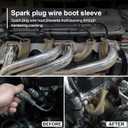 Titanium Spark Plug Boot Sleeve,6 Inch, Basalt Fiber,8 Pack, TH-01