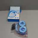 iClever BTH22 Kids Bluetooth Headphones, 60H Play Time, USB C Fast Charging, Bluetooth 5.4, AUX Cord,Safe Volume 74/85 dBA,Toddler Headphones for iPad/Tablet/Travel/School, Blue