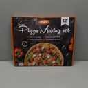 Pizza Peel Aluminum Pizza Spatula Set, 12 x 14 Inch Metal Pizza Paddle with Foldable Wooden Handle, Pizza Rocker Cutter, Pizza Server, Pizza Oven Accessories for Baking Homemade Pizza Bread