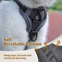 Cat Harness and Leash for Walking, Escape Proof Soft Adjustable Vest Harnesses for Cats, X