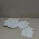 Snowflakes Magnets, JULMELON 22pcs Reflective Christmas Blue Snowflakes Car Magnets Stickers Decorations Accessories for Winter Party Home Fridge Car Garage Door Decor Supplies