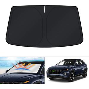 KUST Windshield Sun Shade for Hyundai Tucson Accessories 2022-2025 2026 Window Sunshade Sun Visor Protector Foldable Blocks UV Rays Keep Your Car Cooler