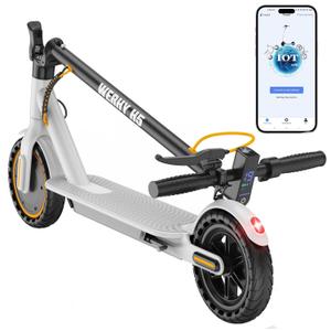 WERHY Electric Scooter, 500W/350W Powerful Motor & 19 MPH Top Speed, 16/25 Miles Range, Folding E Scooter with Dual Braking for Teens and Adults