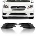 1 Pair Front Bumper Fog Light Cover Grille Replacement for Subaru Legacy 2015 2016 2017 Fog Light Bezels Driver and Passenger Side