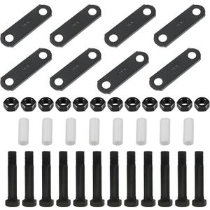Tandem Trailer Axle Kit (3-1/8'' Trailer Shackle Straps 312), Tandem Axle Trailer Shackles Kit for Double Eye Leaf Spring 3500 lbs-7200 lbs Axles (12 Bolts & 12 Nuts) 115208-STRAP | 115208-STRAP