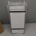 2-Tier Wooden Counter Shelf with Drawer, Vanity Tray for Organization and Decor, Countertop Organizer for Bathroom and Kitchen (White)