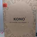 Kono 28 Inch Expandable Spinner Luggage with Wheels Hardshell Large Checked Suitcase TSA Lock Nude/Rose Gold