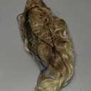 ZQIAN BEAUTY Claw Clip Ponytail Extension - Soft Wavy Pony Tails Hair Extensions, Synthetic Hair Extensions Ponytail, Clip in Ponytail (Color: Medium Blonde with Bleach Blonde Ends)