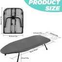 ASelected 38x12x6In Portable Table Top Ironing Board with Cotton Cover