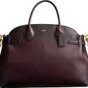 COACH Women's Suede Soft Empire Carryall 40 Tote (Merlot)