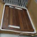 Noodle Board Stove Cover - Stove Top Covers with Handles for Gas Electric Stove - Wooden Range Covers Protector for Stovetop Sink Oven RV Serving Tray - 29.3"x22" (Brown)