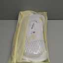 Bath Pillow Bathtub Pillow, Luxury Bath Pillows for Tub Neck and Back Support, Bath Tub Pillow Headrest with Soft 4D Mesh Fabric and Non-Slip Suction Cups, Relaxing Bath Accessories Spa Gifts (White)